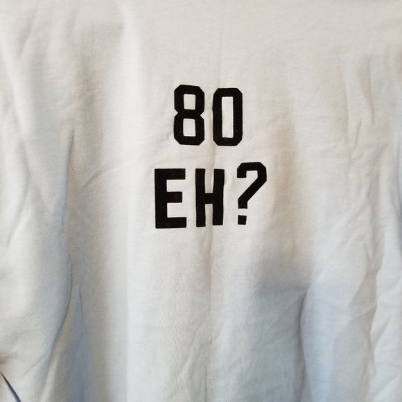❤️🛍️Super Closet Clear NWOT "Happy Birthday" 80 EH? Unisex T Shirt Size L❤️🛍️ - Picture 5 of 9